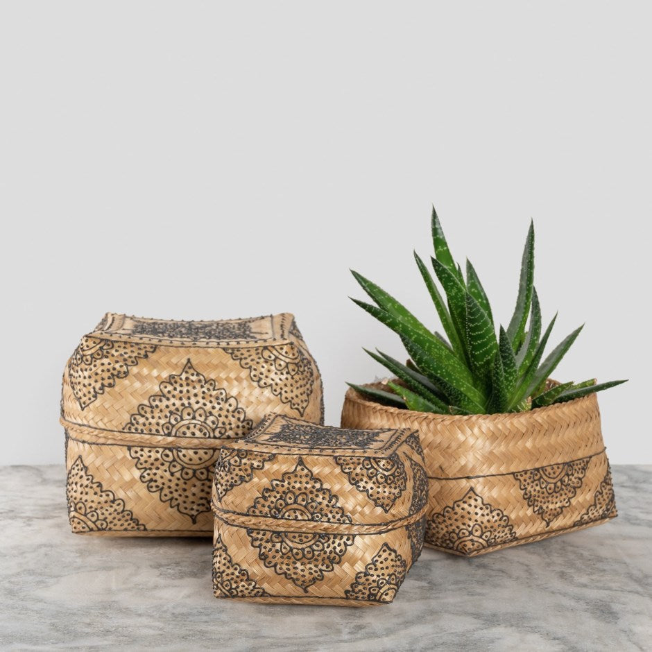 Henna Bamboo Boxes